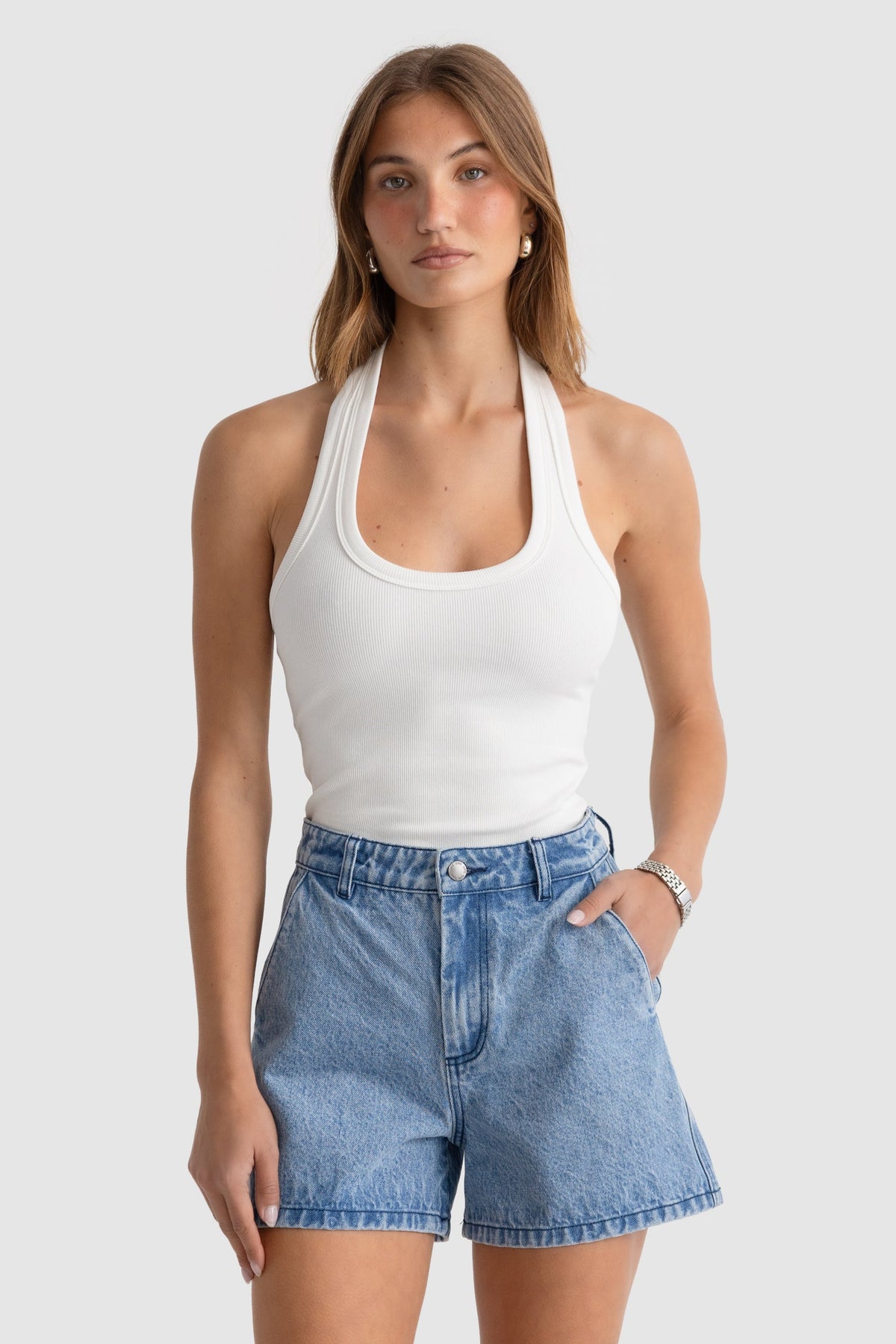 ORTC - Benni Denim Short Light -  Blue