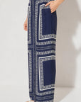 MON RENN - Serafina Pant Navy Base Cream