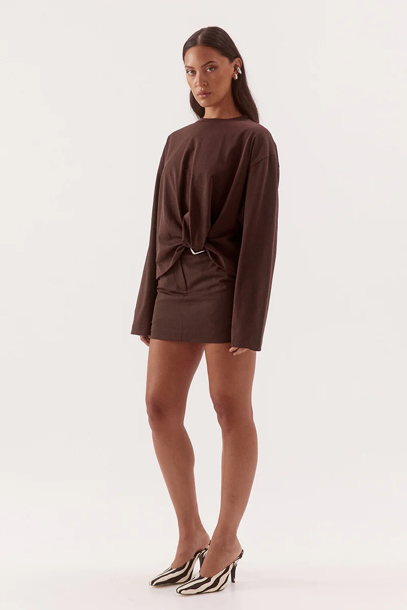 SOVERE - Izel Longsleeve - Espresso