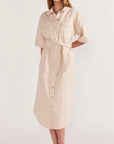STAPLE THE LABEL-  Ines Denim Minis Shirtdress