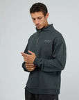 ST GOLIATH Saints Ltd Qtr Zip Steel Blue