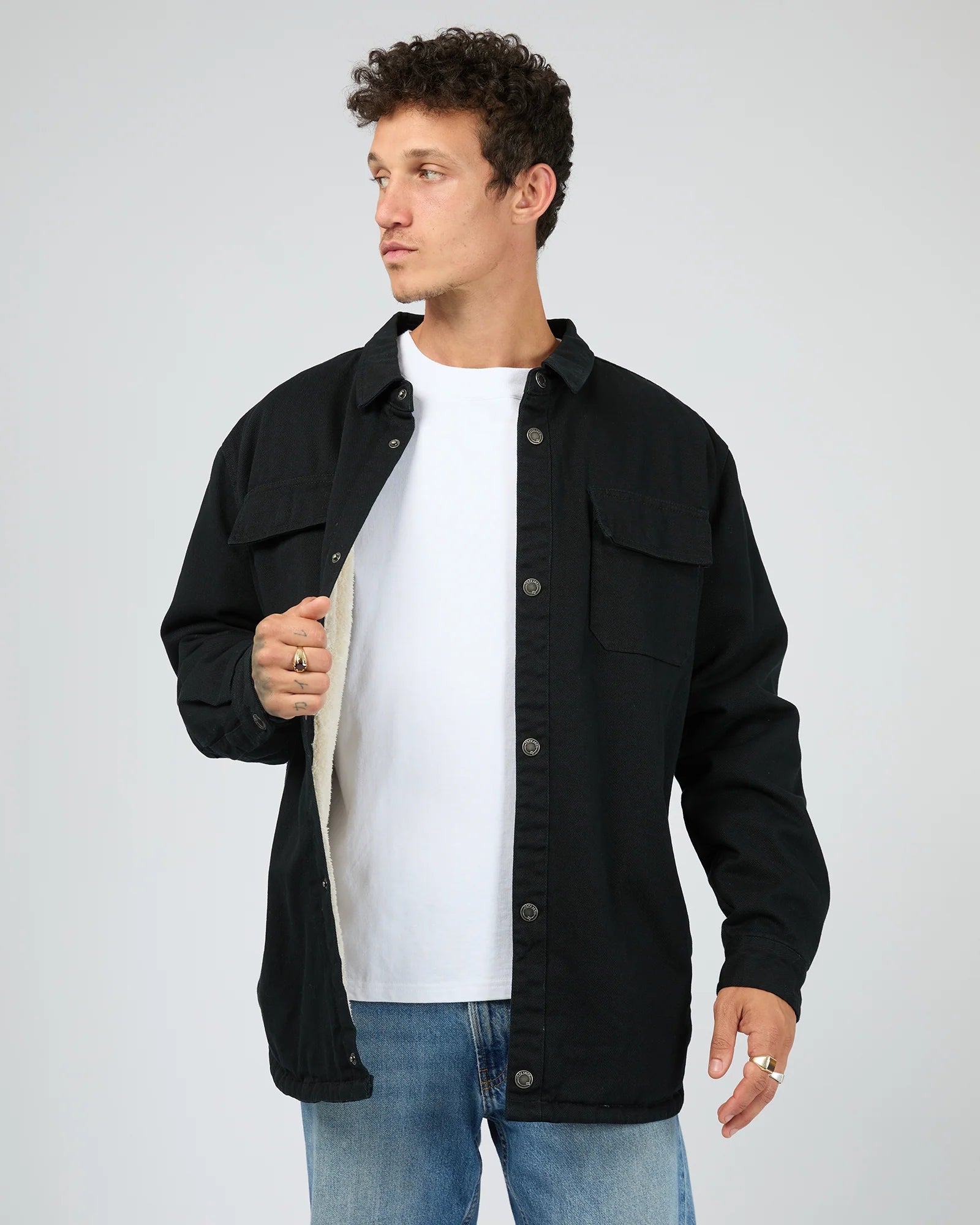 ST GOLIATH - Riot Sherpa Shacket - Black
