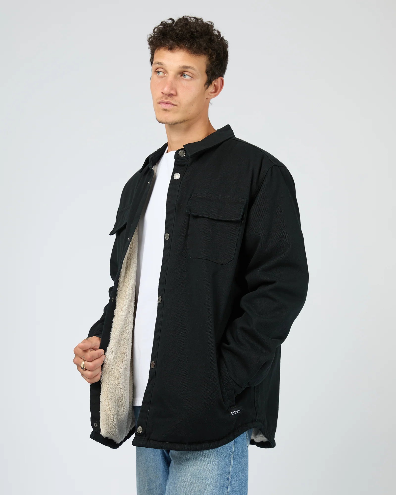 ST GOLIATH - Riot Sherpa Shacket - Black