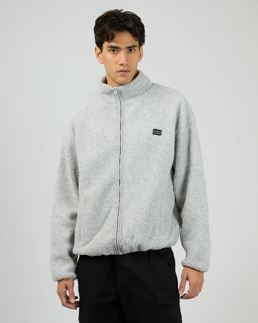 ST GOLIATH - Melange Polar Jacket - Grey Marle