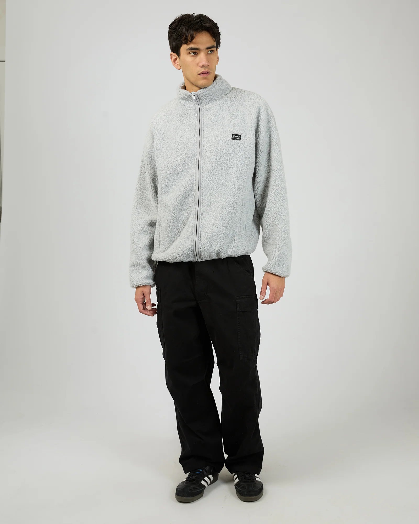 ST GOLIATH - Melange Polar Jacket - Grey Marle