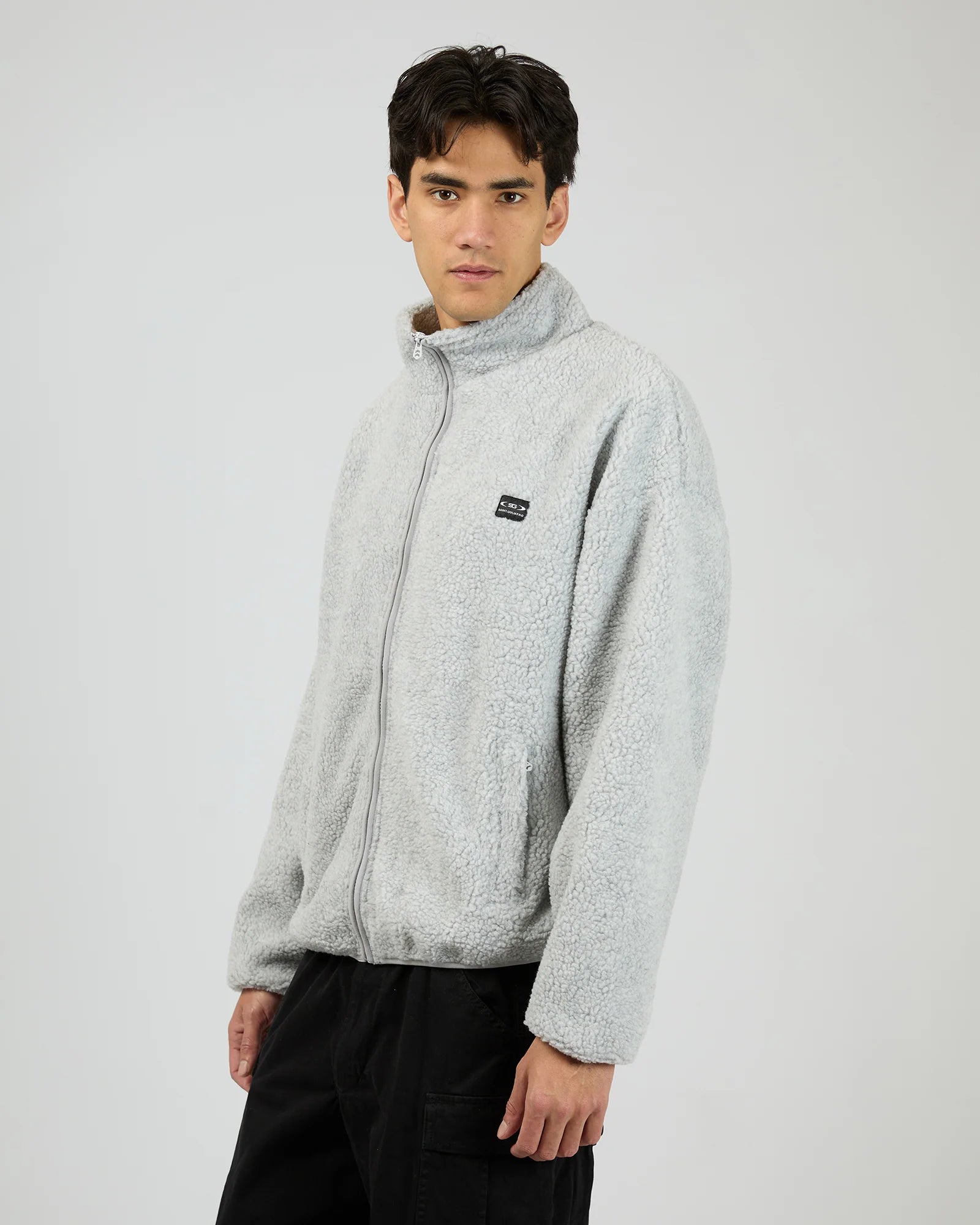 ST GOLIATH - Melange Polar Jacket - Grey Marle