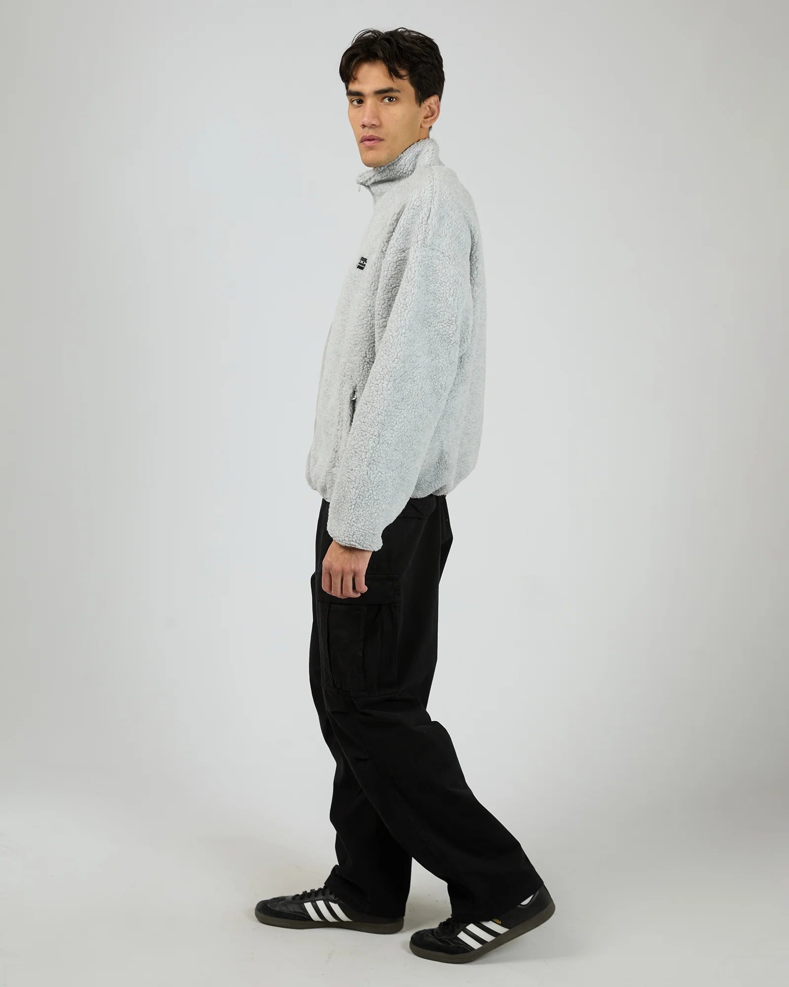 ST GOLIATH - Melange Polar Jacket - Grey Marle