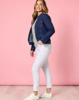 THREADZ - Maggie Denim Jacket - Dark Denim