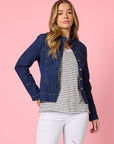 THREADZ - Maggie Denim Jacket - Dark Denim