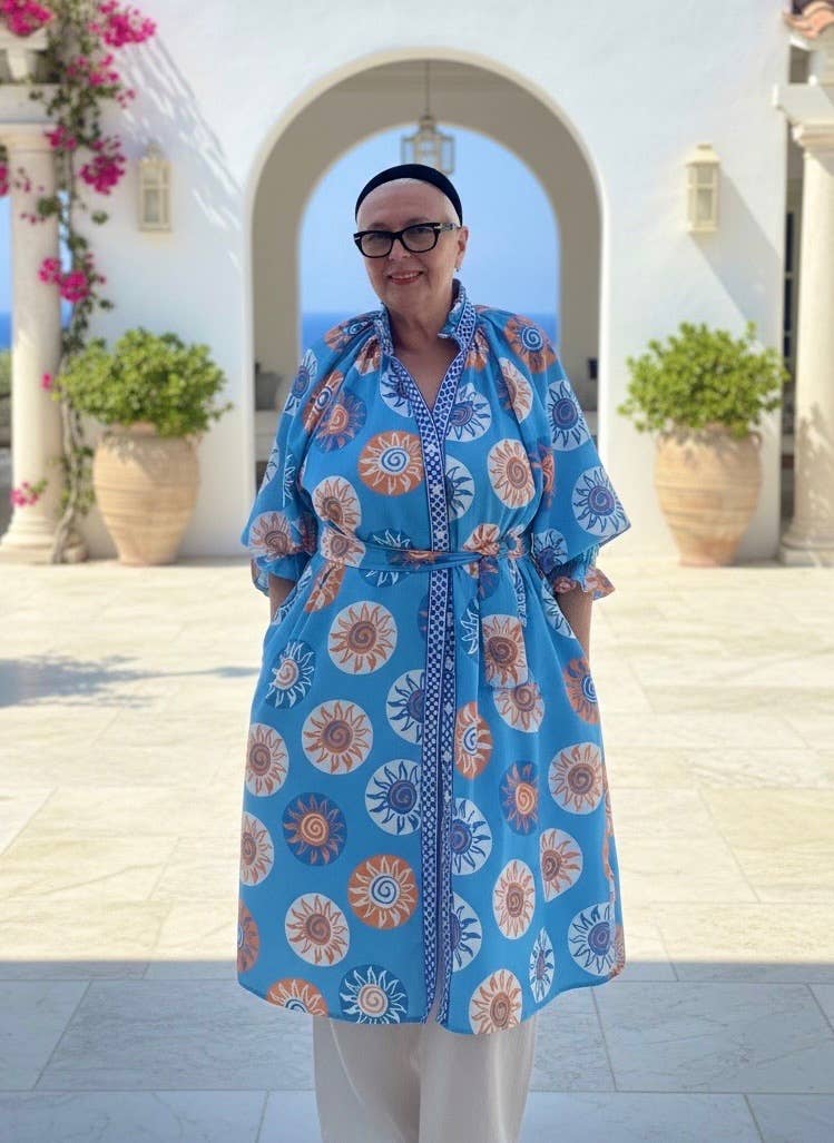 NINE THREE ONE DRESS - Blue Print.