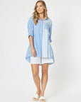 THREADZ - Summer Stripe Shirt - Blue