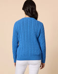 GORDON SMITH - Hampton Cable Jumper - cobalt