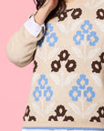 GORDON SMITH - Vermont Floral Knit Jumper - Natural/Multi