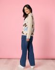GORDON SMITH - Vermont Floral Knit Jumper - Natural/Multi