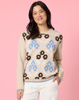 GORDON SMITH - Vermont Floral Knit Jumper - Natural/Multi