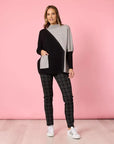 CLARITY - Cannes Spliced Knit - Black/Grey
