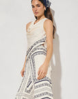 MON RENN - Serafina Top Cream Base Navy