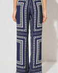 MON RENN - Serafina Pant Navy Base Cream