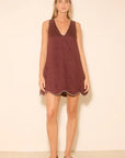 MON RENN - Aleria Dress. Plum