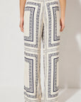 MON RENN - Serafina Pant Cream Base Navy