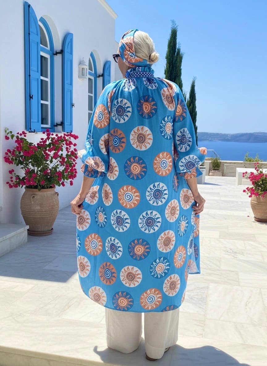 NINE THREE ONE DRESS - Blue Print.