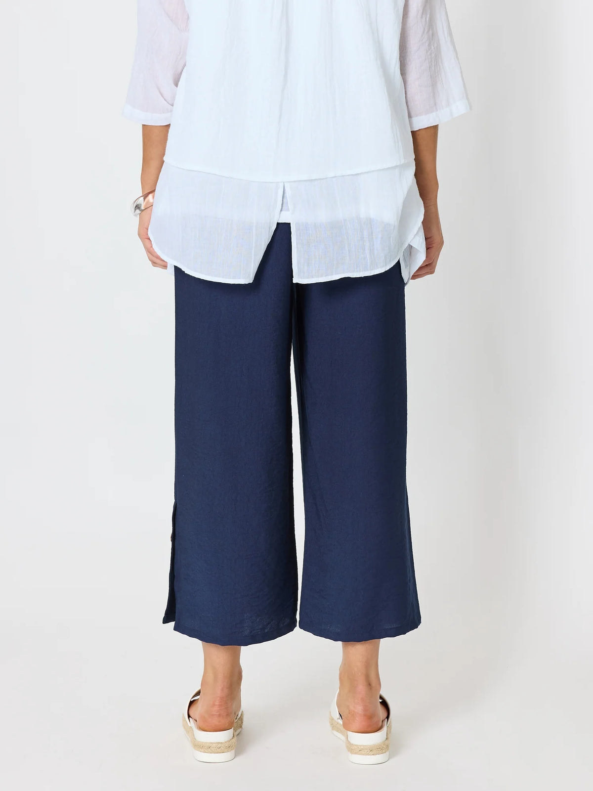 CLARITY - Essential Button Pant - Navy