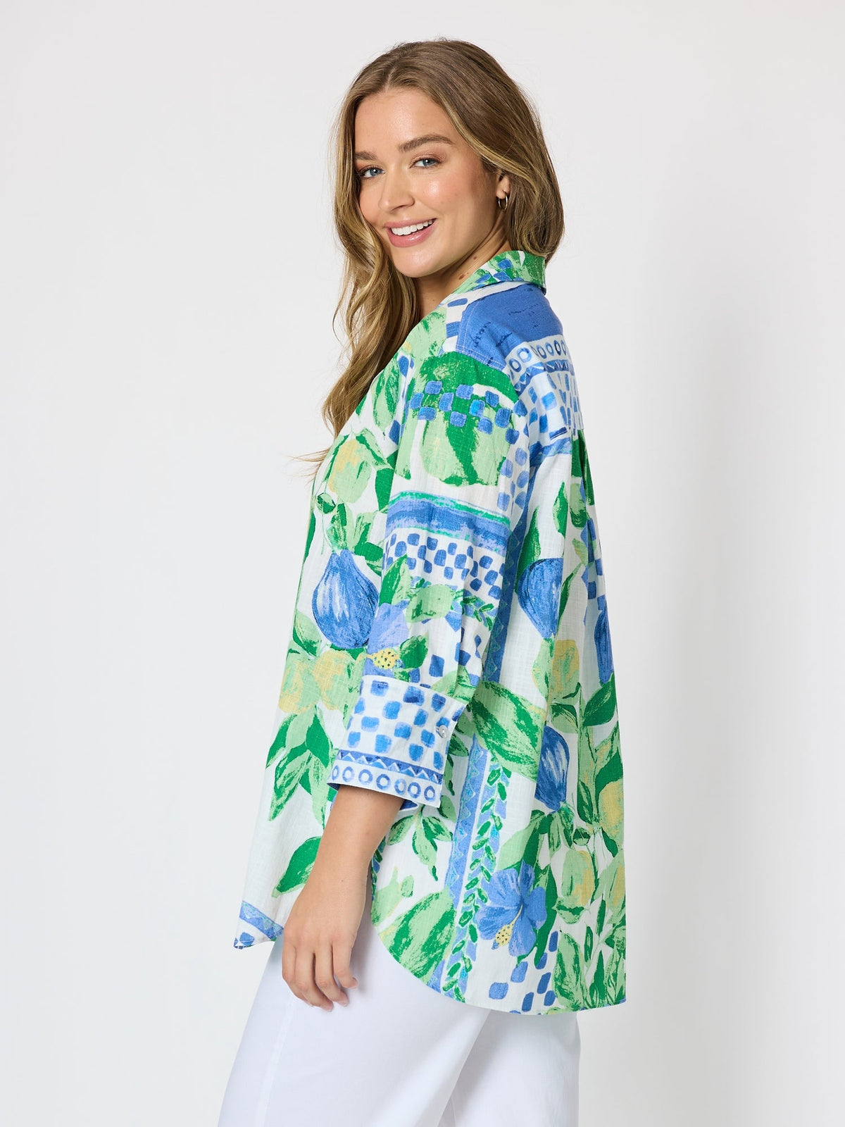 THREADZ - Limoncello Print Shirt - Apple Multi