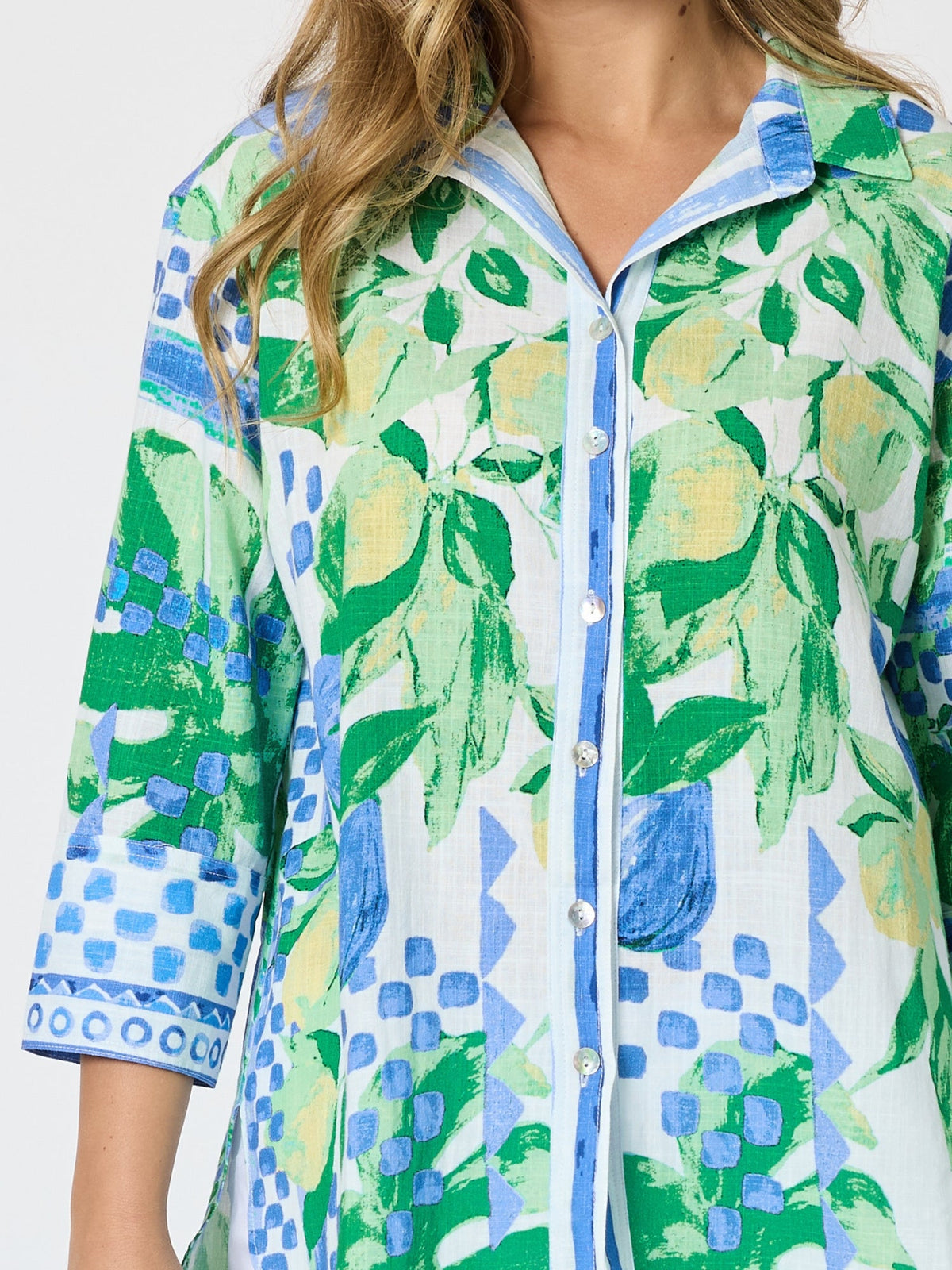 THREADZ - Limoncello Print Shirt - Apple Multi