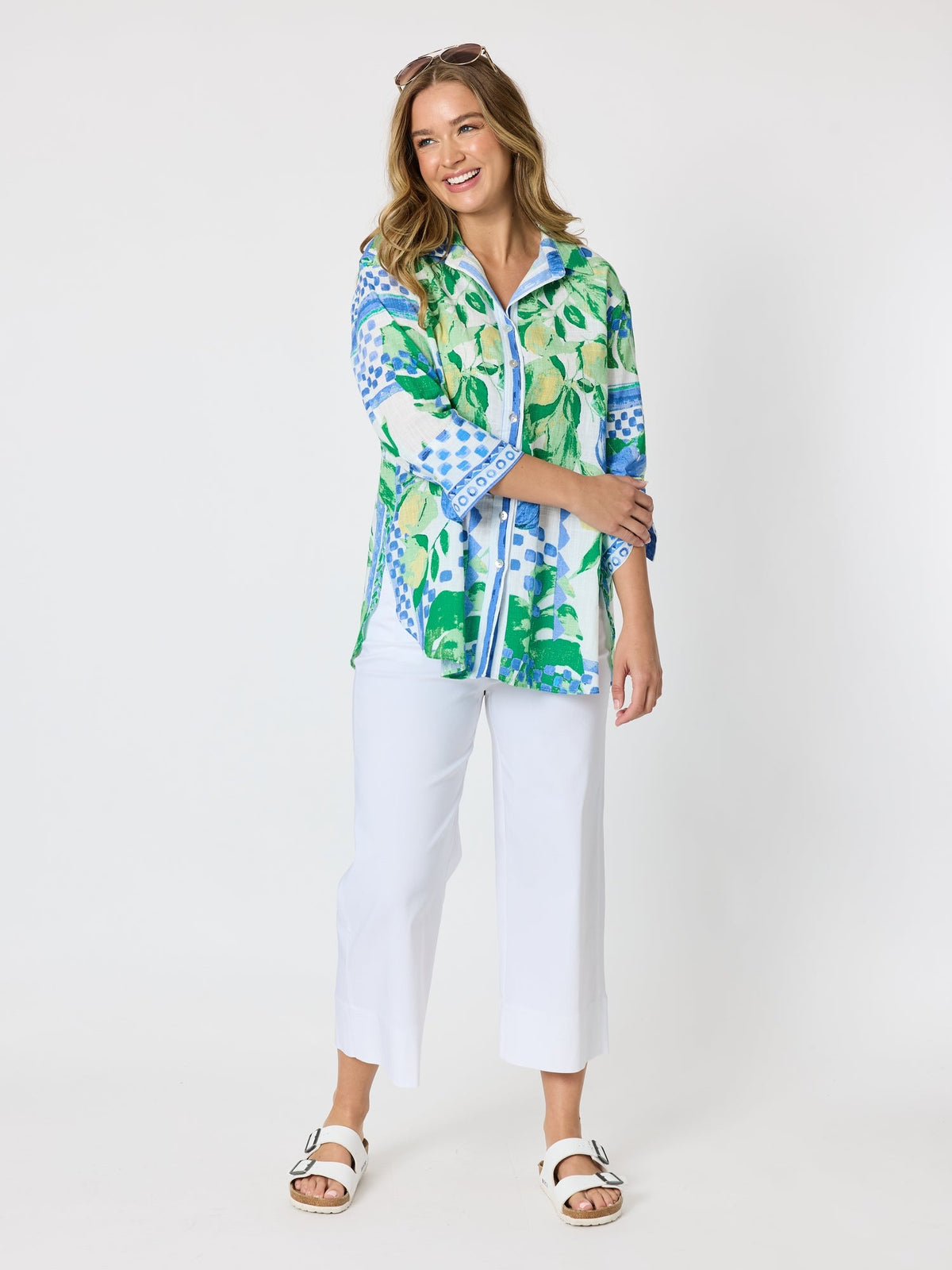 THREADZ - Limoncello Print Shirt - Apple Multi