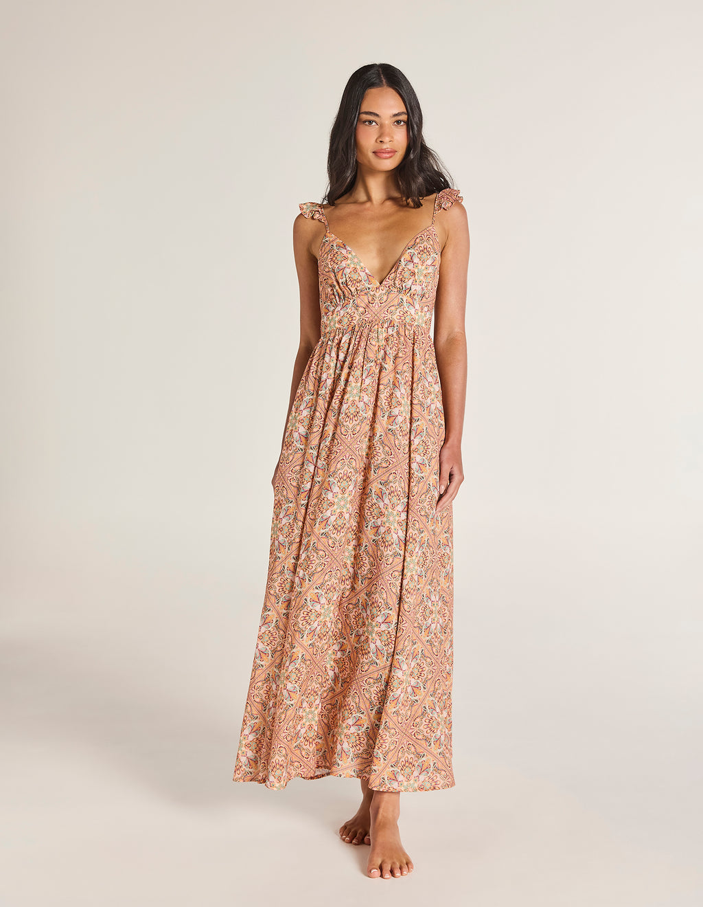 TIGERLILY - Orosei Cala Maxi Dress - Coral