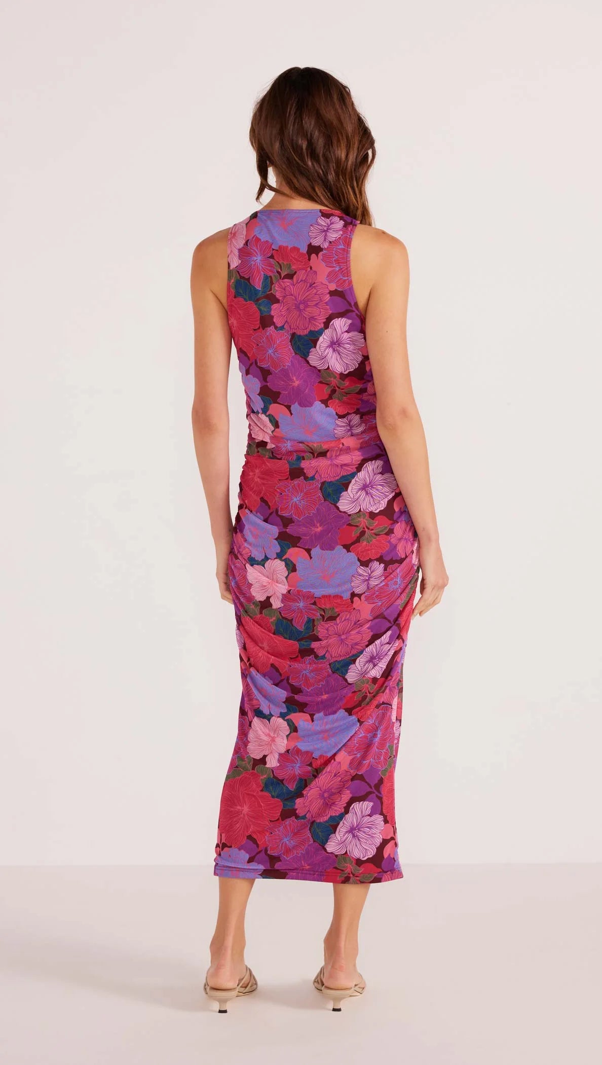 MINK PINK-  LEXIE MESH MIDI DRESS