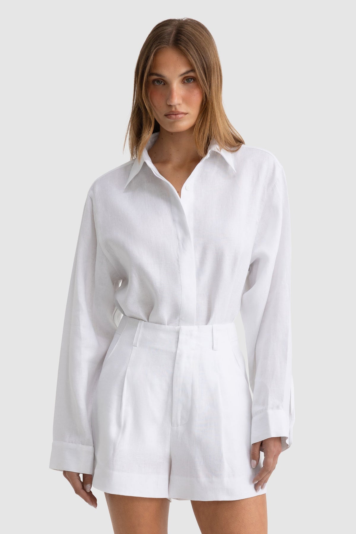 ORTC - Savannah Linen Short -  White