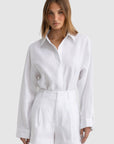 ORTC - Savannah Linen Short -  White
