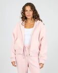SILENT THEORY - Zip Thru Hoodie - Pale Pink