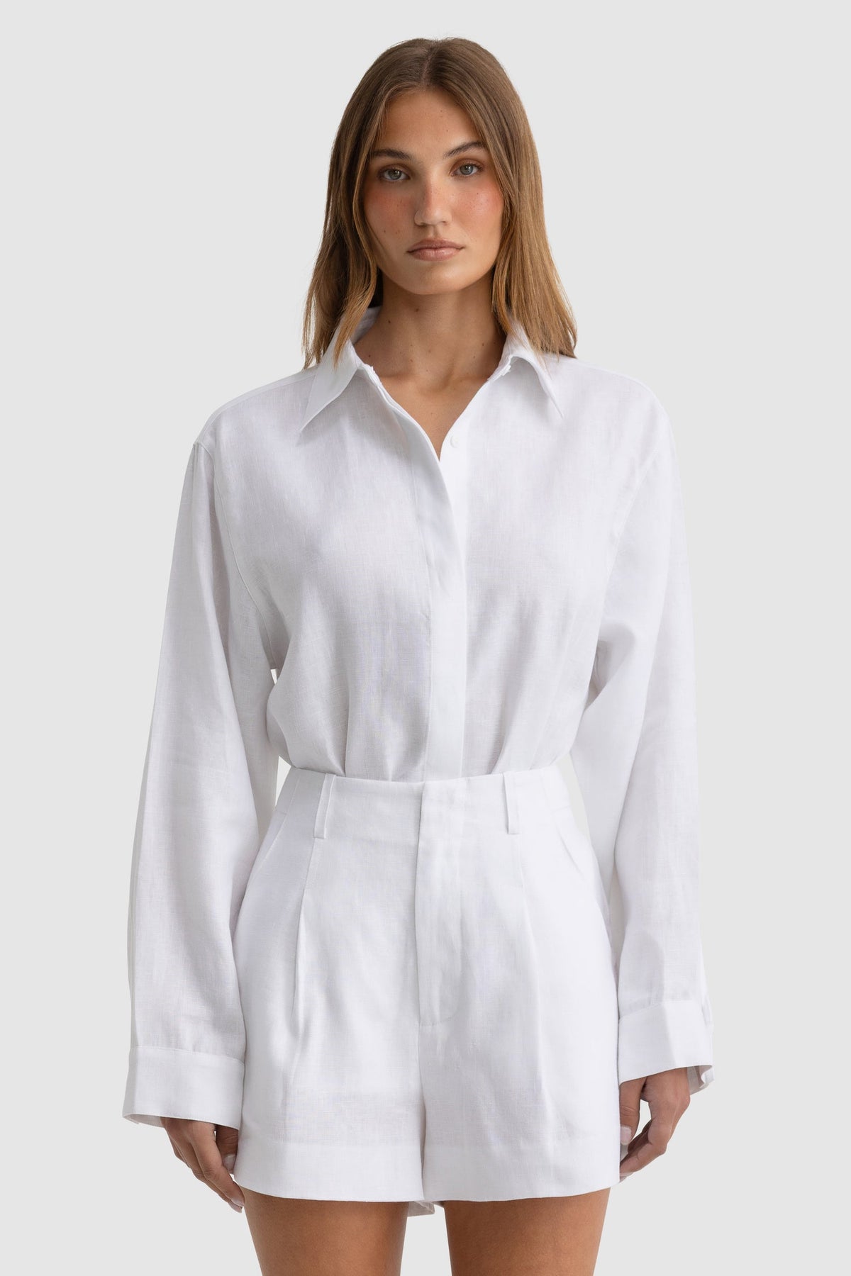 ORTC - Savannah Linen Short -  White