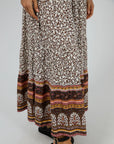 ALL ABOUT EVE-  Honey Floral Print Maxi Skirt