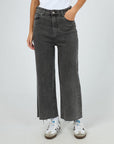 ALL ABOUT EVE - Charlie High Rise Wide Leg Jean - Washed Black
