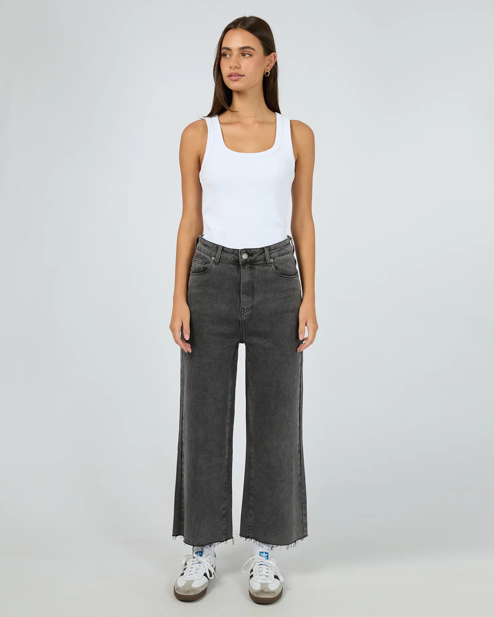 ALL ABOUT EVE - Charlie High Rise Wide Leg Jean - Washed Black