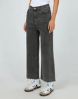 ALL ABOUT EVE - Charlie High Rise Wide Leg Jean - Washed Black