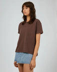 ALL ABOUT EVE - Washed Tee Brown