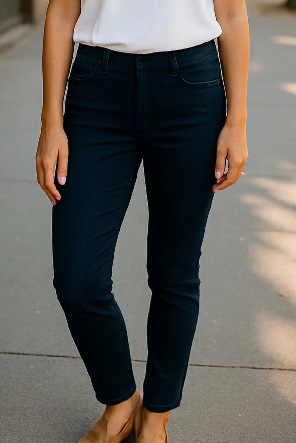 EQUINOX - Pull-On Stretch Denim Jeans - Indigo