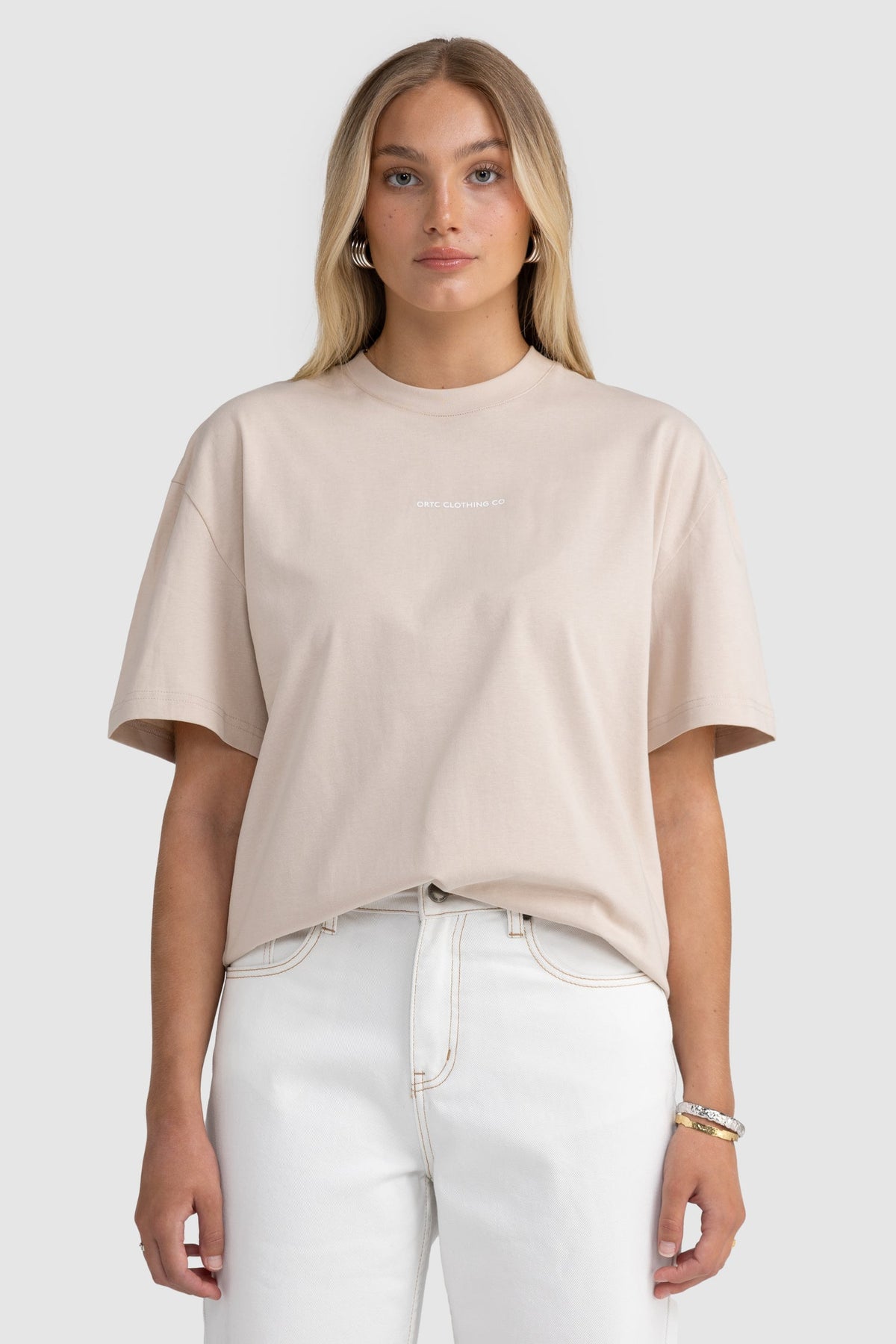 ORTC - Oversized Logo T-Shirt - Bone
