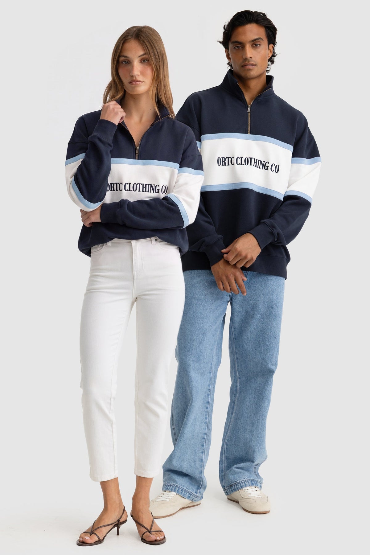 ORTC - Heritage Panel Quarter Zip - Navy