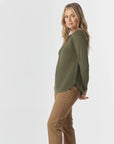 GOONDIWINDI - The Classic Merino Cotton Ragl - Covert Green