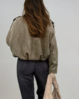 SMAIBULUN- Khaki Bomber Jacket