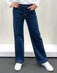 THREADZ - Maddy High Rise Wide Leg Jean - Denim