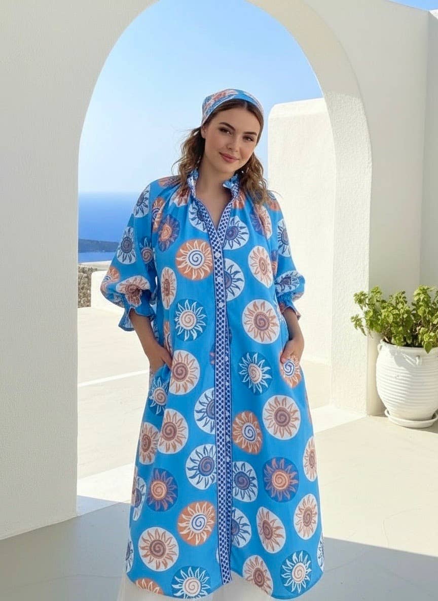 NINE THREE ONE DRESS - Blue Print.