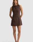 ORTC - Bridie Linen Mini Dress - Carob