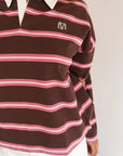 ALL ABOUT EVE - Avery Rugby Top - Brown