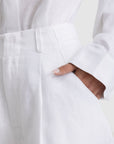 ORTC - Savannah Linen Short -  White